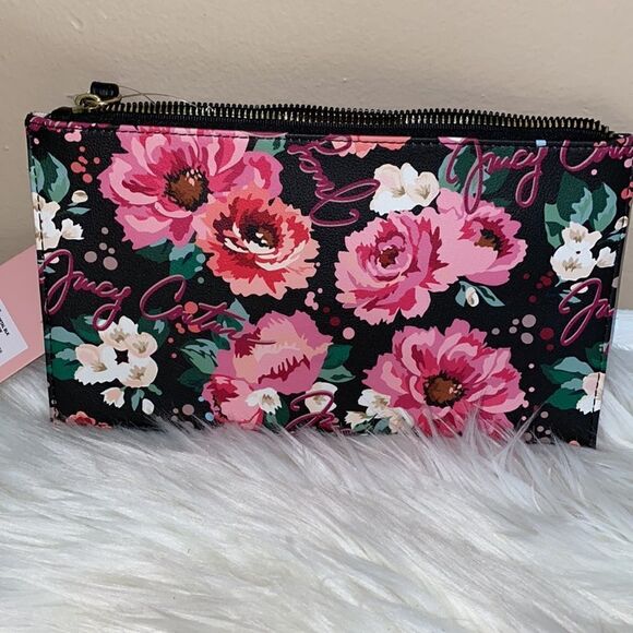 NWT Juicy Couture Pick Your Petal Floral Wristlet - Picture 10 of 12